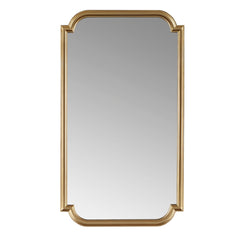 Famisati Wall decor mirror Gold Scalloped Wood Wall Mirror