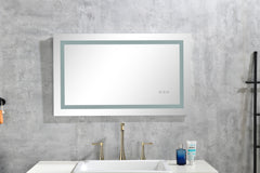 Famisati Wall decor mirror 36x 24Inch LED Mirror Bathroom Vanity Mirrors with Lights, Wall Mounted Anti-Fog Memory Large Dimmable Front Light Makeup Mirror