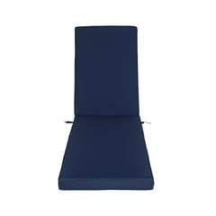 Famisati Outdoor Lounge Chair Cushion Replacement Patio Funiture Seat Cushion Chaise Lounge Cushion-Navy Blue