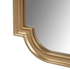 Famisati Wall decor mirror Gold Scalloped Wood Wall Mirror