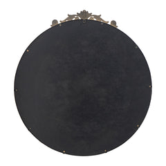 Famisati Wall decor mirror 36" x 39" Round Gold Mirror, Wall Mounted Mirror with Metal Frame for Bathroom Living Room