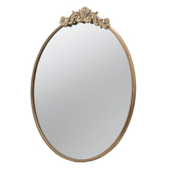 Famisati Wall decor mirror 36" x 39" Round Gold Mirror, Wall Mounted Mirror with Metal Frame for Bathroom Living Room